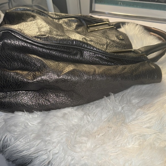 Chloe Pewter (Silver/Gray) Leather Large Ethel Tote GUC - Picture 8 of 14